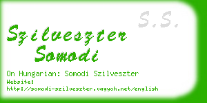 szilveszter somodi business card